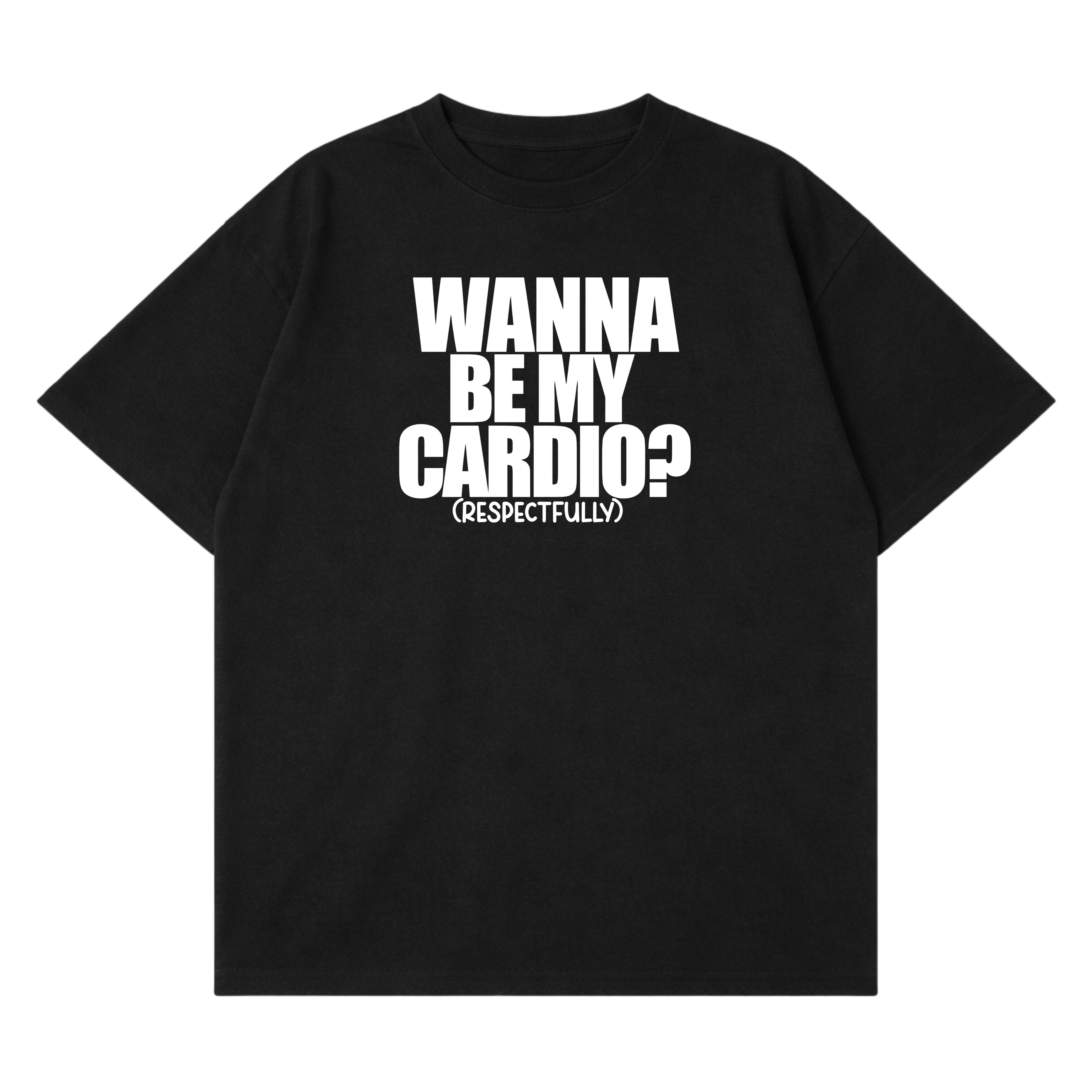 Cardio Mens Heavyweight Cropped T-Shirt