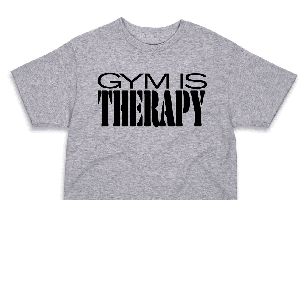 Gym Is Therapy Cropped Top - LEGDAY EVERYDAY