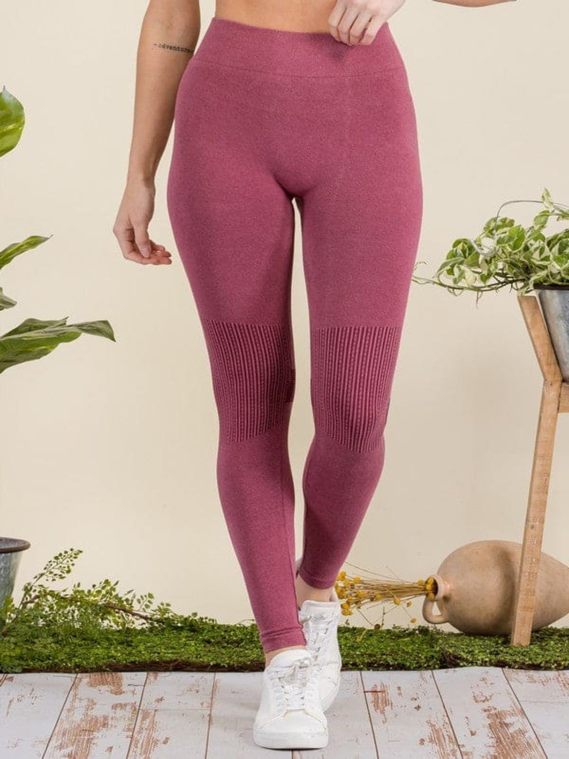 Moto Texture Detailed Leggings - LEGDAY EVERYDAY