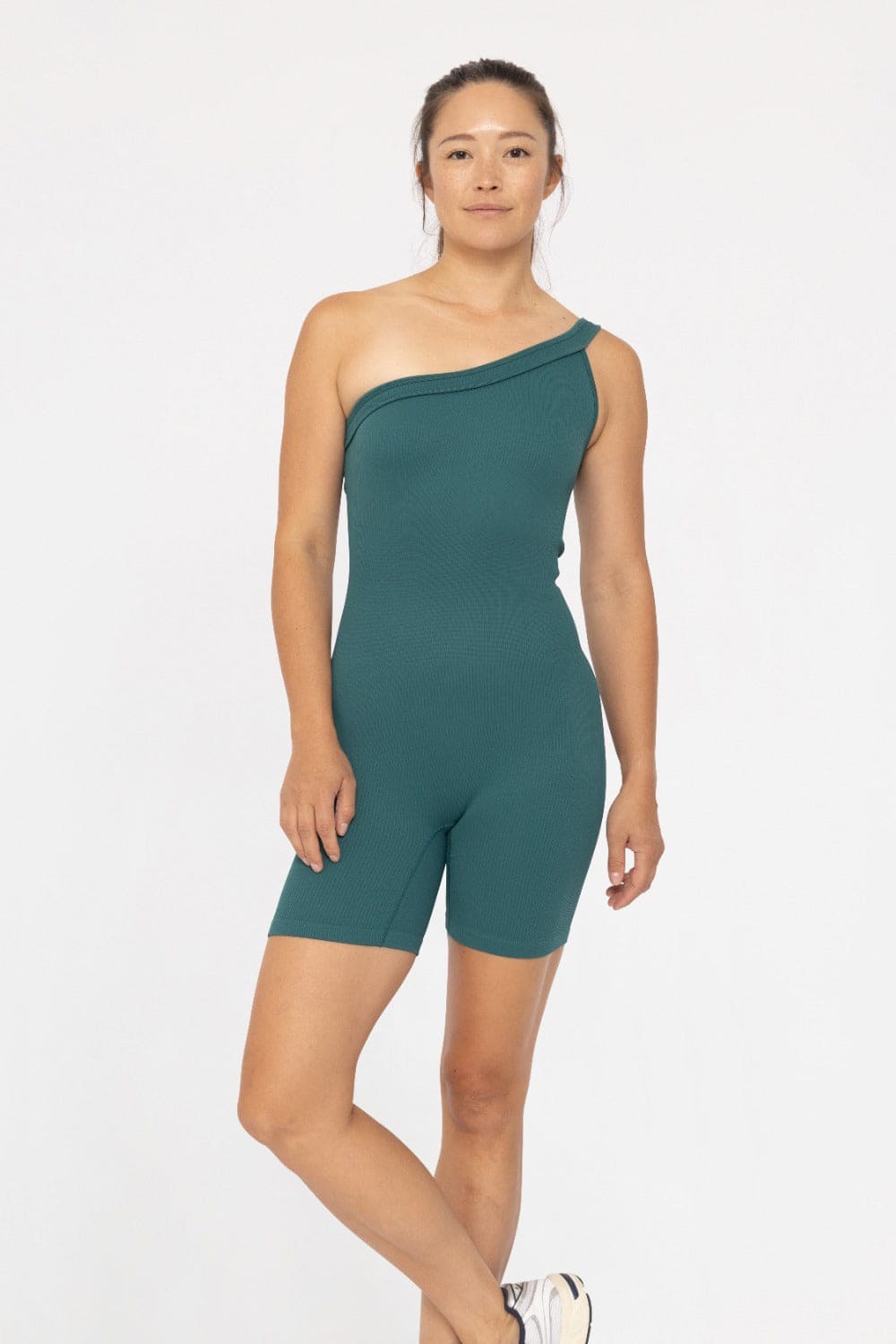 One - Shoulder Sculpt Active Romper - LEGDAY EVERYDAY