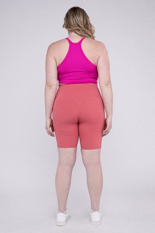 Plus Athletic High Rise Biker Shorts - LEGDAY EVERYDAY