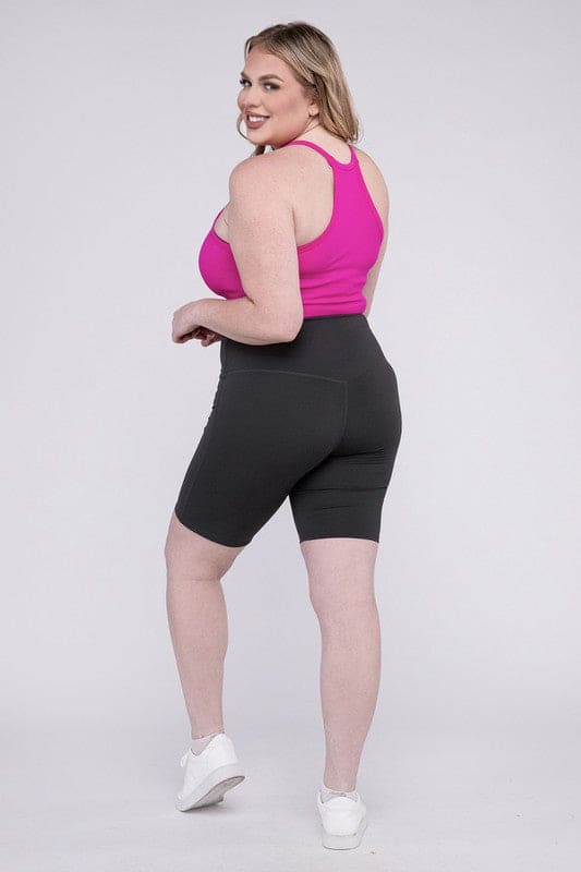 Plus Athletic High Rise Biker Shorts - LEGDAY EVERYDAY