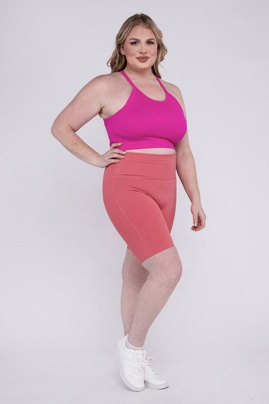 Plus Athletic High Rise Biker Shorts - LEGDAY EVERYDAY