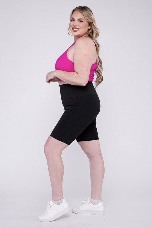 Plus Athletic High Rise Biker Shorts - LEGDAY EVERYDAY