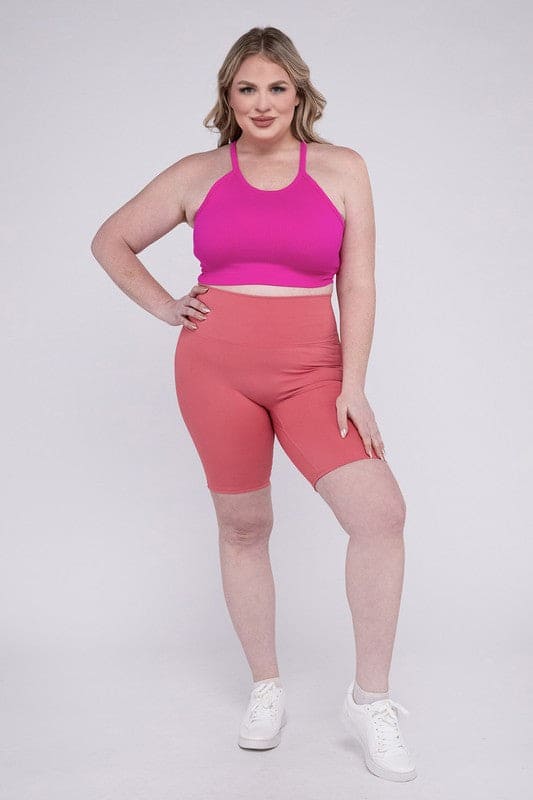 Plus Athletic High Rise Biker Shorts - LEGDAY EVERYDAY