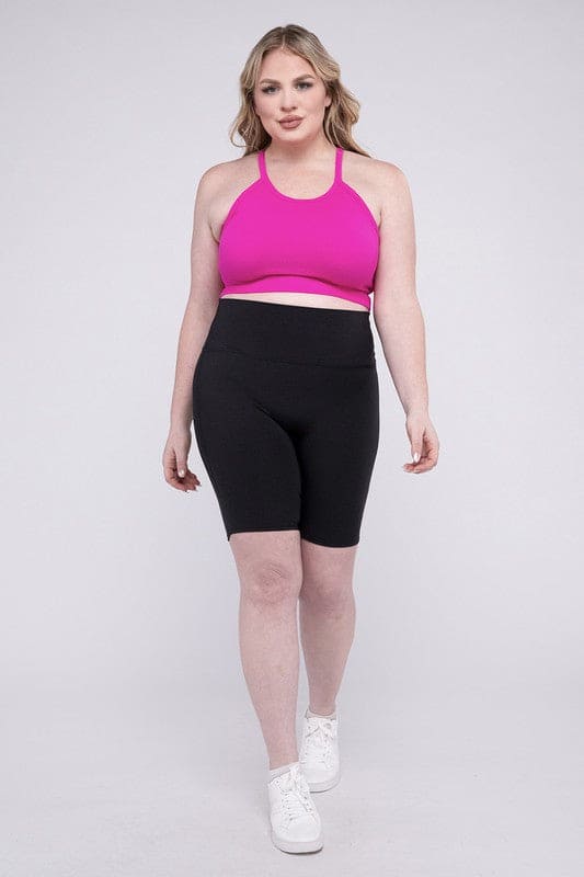 Plus Athletic High Rise Biker Shorts - LEGDAY EVERYDAY