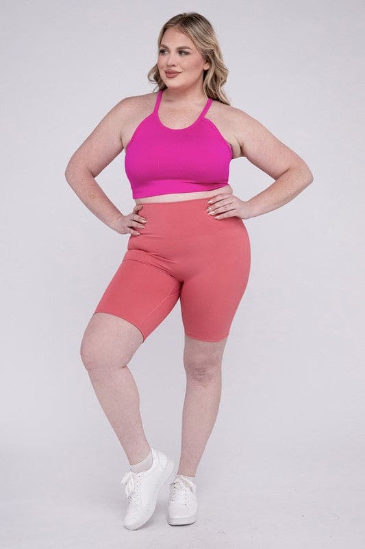 Plus Athletic High Rise Biker Shorts - LEGDAY EVERYDAY