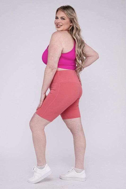 Plus Athletic High Rise Biker Shorts - LEGDAY EVERYDAY