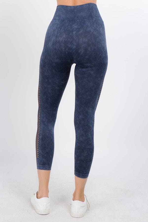 Vintage Side Mesh Capri Leggings - LEGDAY EVERYDAY