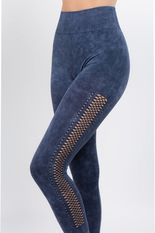 Vintage Side Mesh Capri Leggings - LEGDAY EVERYDAY
