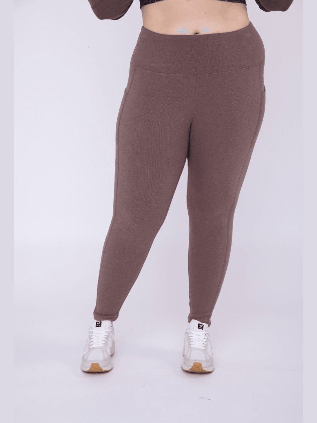 Micro - Ribbed Swoop Back High - Waisted Pocket Leggings - LEGDAY EVERYDAY